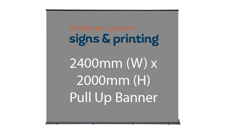 Extra Wide Pull Up Banner